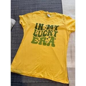 In My Lucky Era tee size small 
Yellow 
Short sleeve 
Smoke free pet free home